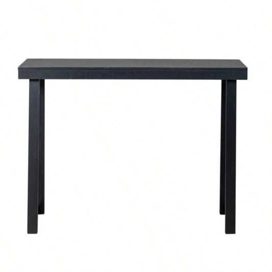 43.3 Inch Solid Wood Console Table Entryway, Sofa Table Narrow Entryway Table Hallway, Behind Couch, Living Room, Foyer, Black