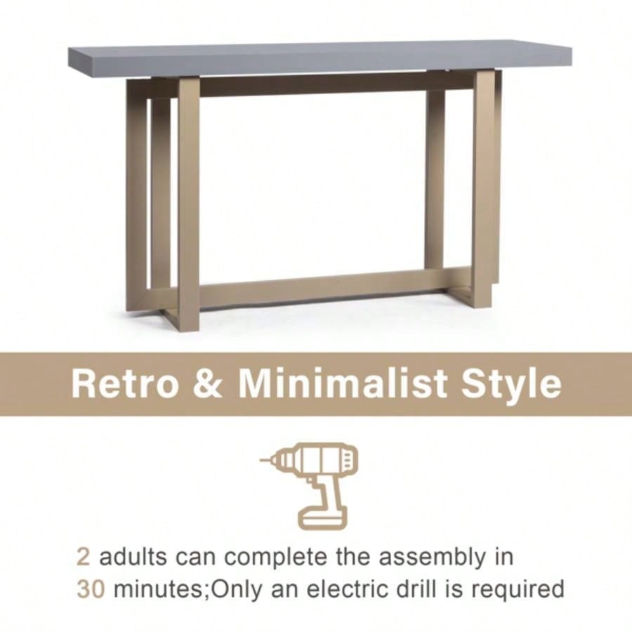Modern Wood Entryway Console Table Sofa Table, Long Entryway Table Hallway Living Room Foyer Corridor Bedroom,