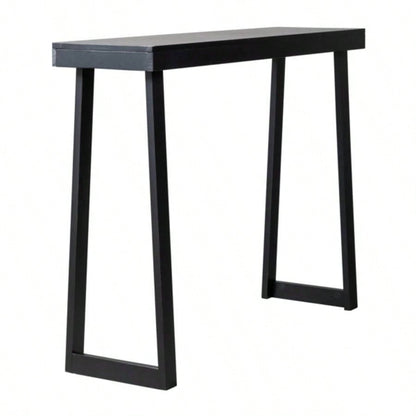 43.3 Inch Solid Wood Console Table Entryway, Sofa Table Narrow Entryway Table Hallway, Behind Couch, Living Room, Foyer, Black