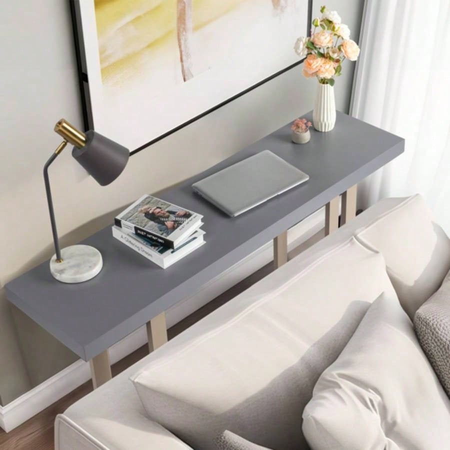 Modern Wood Entryway Console Table Sofa Table, Long Entryway Table Hallway Living Room Foyer Corridor Bedroom,
