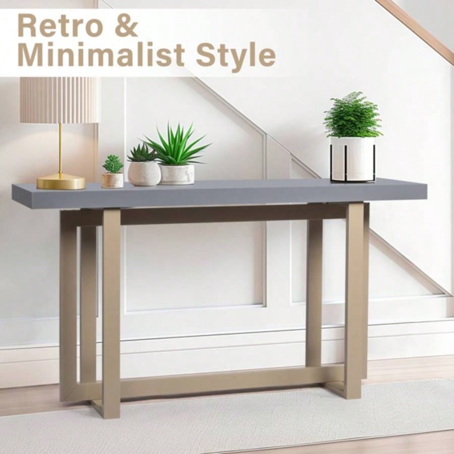 Modern Wood Entryway Console Table Sofa Table, Long Entryway Table Hallway Living Room Foyer Corridor Bedroom,