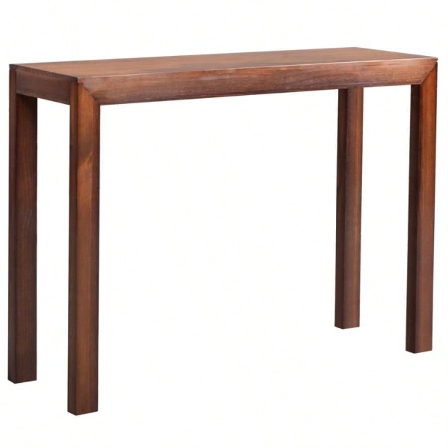 46 inch Pinewood Entryway Table, Console Table Entrance Table, Narrow Sofa Table Living Room Entryway Hallway, Walnut