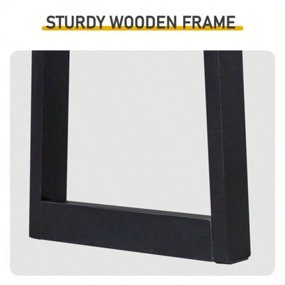43.3 Inch Solid Wood Console Table Entryway, Sofa Table Narrow Entryway Table Hallway, Behind Couch, Living Room, Foyer, Black