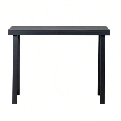 43.3 Inch Solid Wood Console Table Entryway, Sofa Table Narrow Entryway Table Hallway, Behind Couch, Living Room, Foyer, Black