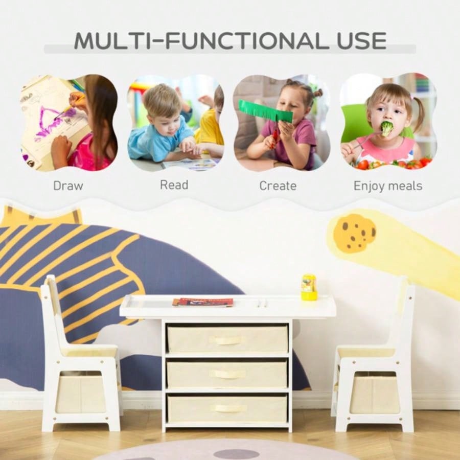 Kids Activity Table and Chairs Set