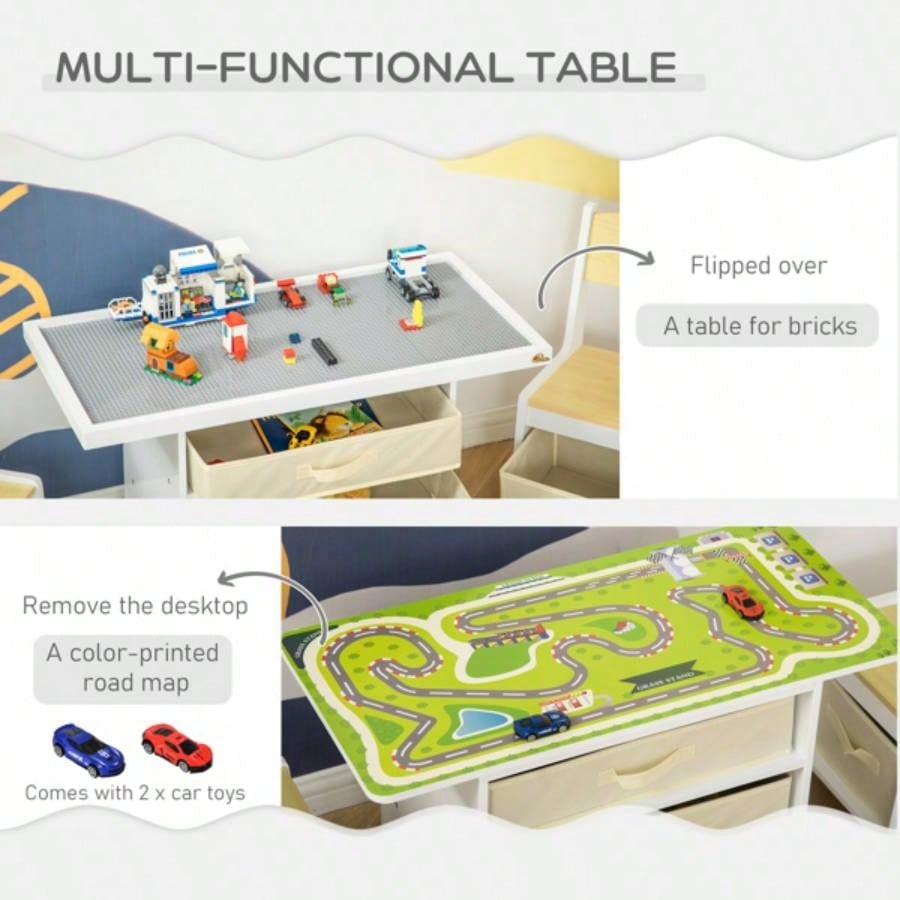 Kids Activity Table and Chairs Set