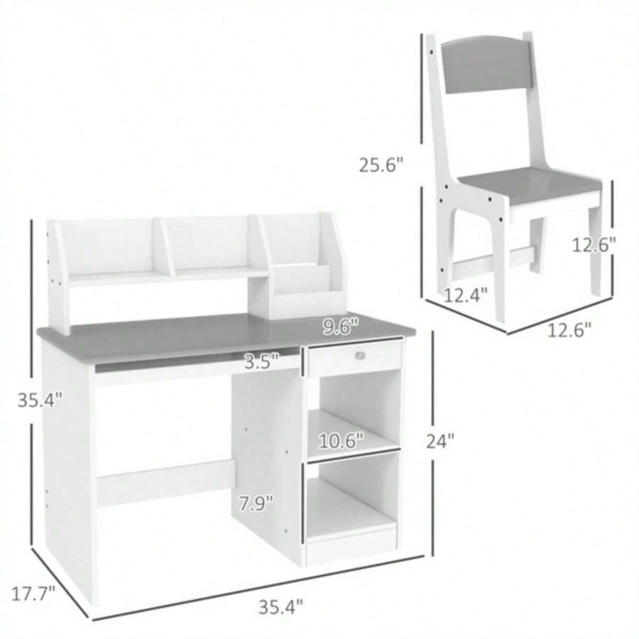 Kids Desk and Chair Set