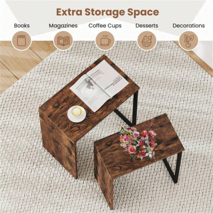 2 - in - 1 Coffee Table Set/ End Table