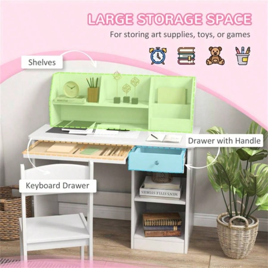 Kids Desk and Chair Set