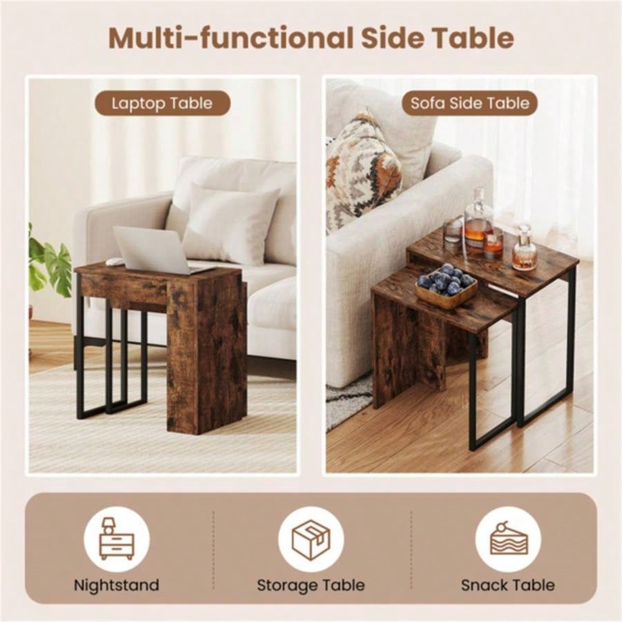 2 - in - 1 Coffee Table Set/ End Table