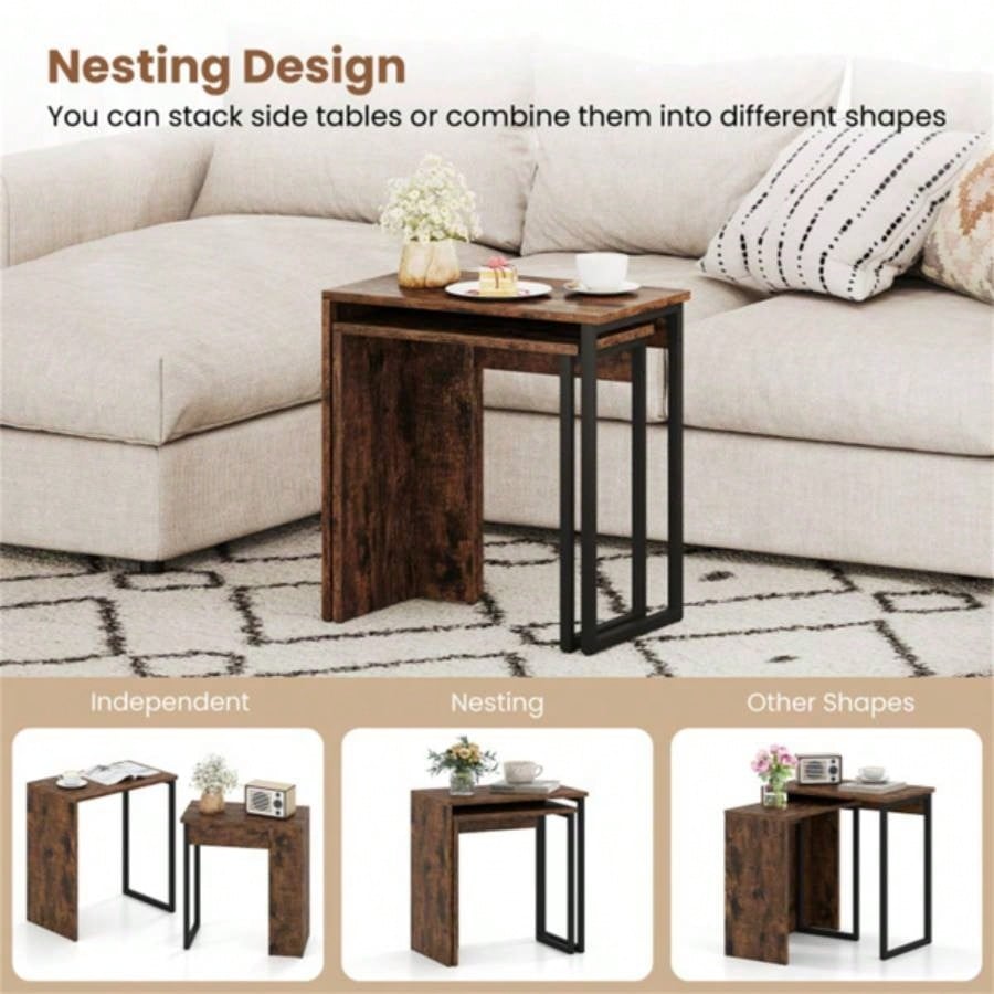 2 - in - 1 Coffee Table Set/ End Table