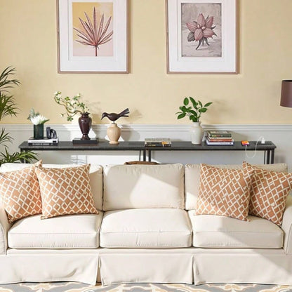 2 Pack 39.4 Narrow Console Sofa Table with Power Outlets and USB Ports, Long Couch Table with Metal Frame and Charge Station with 4.9ft Extension Cord, Black