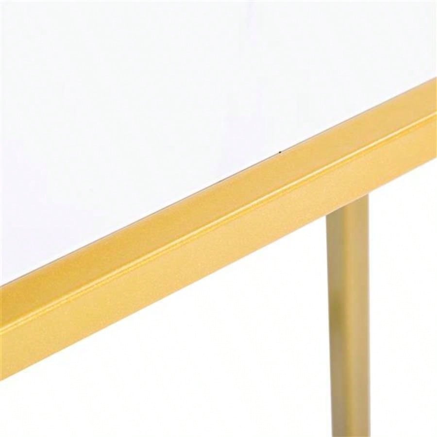 Marble Simple C - Side Table 30x48x61cm White