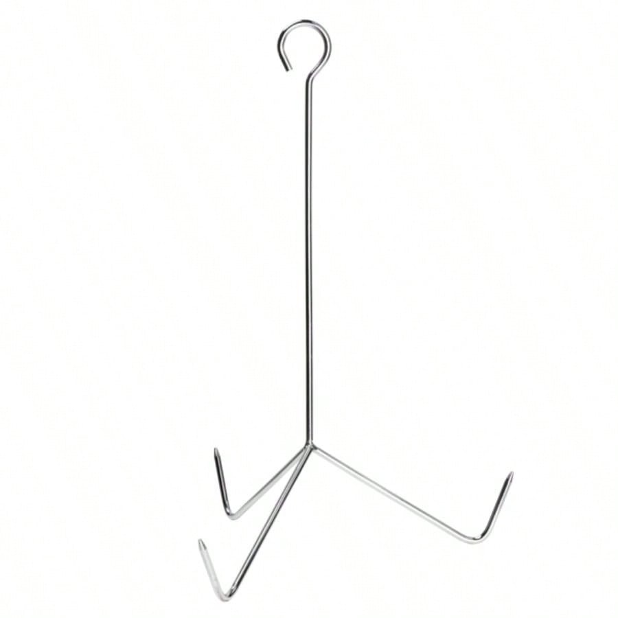 13*32in Iron Aluminum Black Round Tripod Stove Rack Silver Fryer Gas Fryer