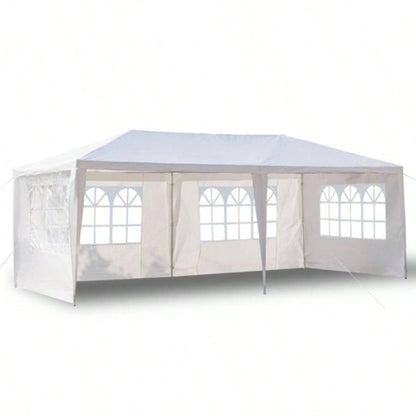 10#39; X20#39; Outdoor Party Tent with 4 Removable Sidewalls, Waterproof Canopy Patio Wedding Gazebo, White