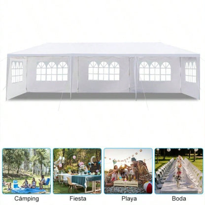 3*9m 5 - Sided Iron PE Cloth Pipe Pergola