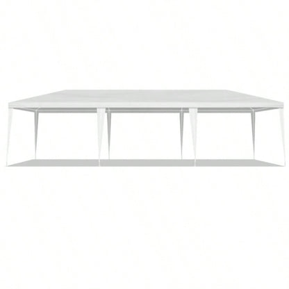 10#39; 30#39; Outdoor Party Tent with 8 Removable Sidewalls, Waterproof Canopy Patio Wedding Gazebo, White