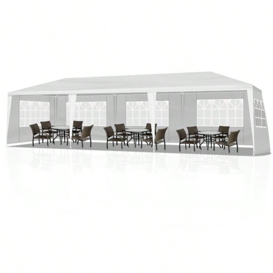 3*9m 5 - Sided Iron PE Cloth Pipe Pergola