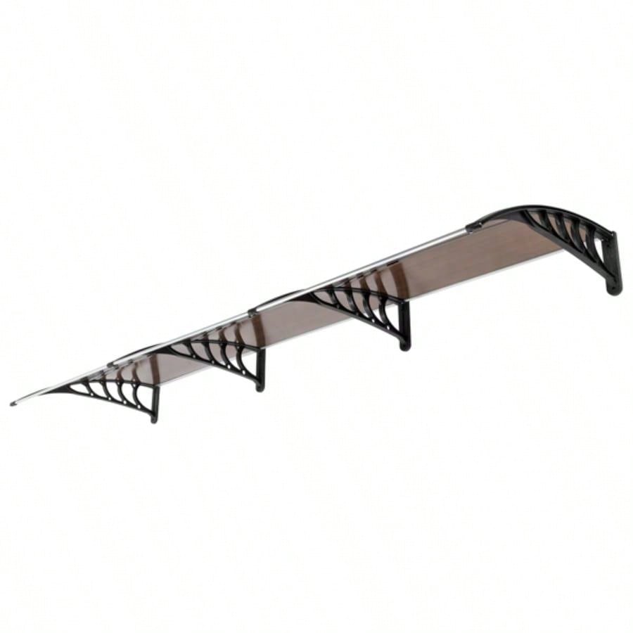 HT - 300x Household Application Door Window Rain Cover Eaves Brown Board Black Holder