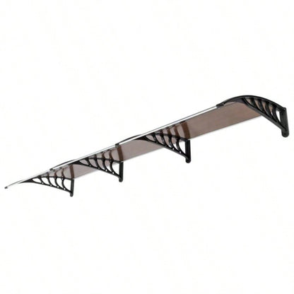 HT - 300x Household Application Door Window Rain Cover Eaves Brown Board Black Holder
