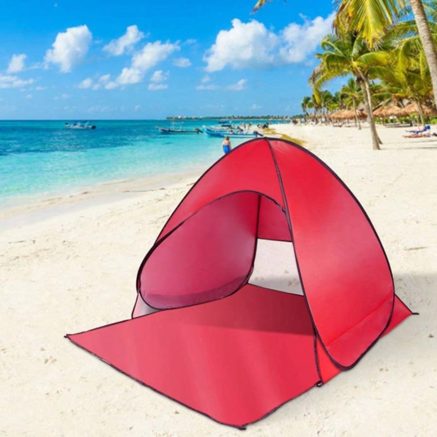 Up Beach Tent Shade Shelter Anti - Automatic Waterproof Tent Canopy 2/3 Man/ Net Window Storage Bag Outdoor Beach Camping Fishing Park Lake