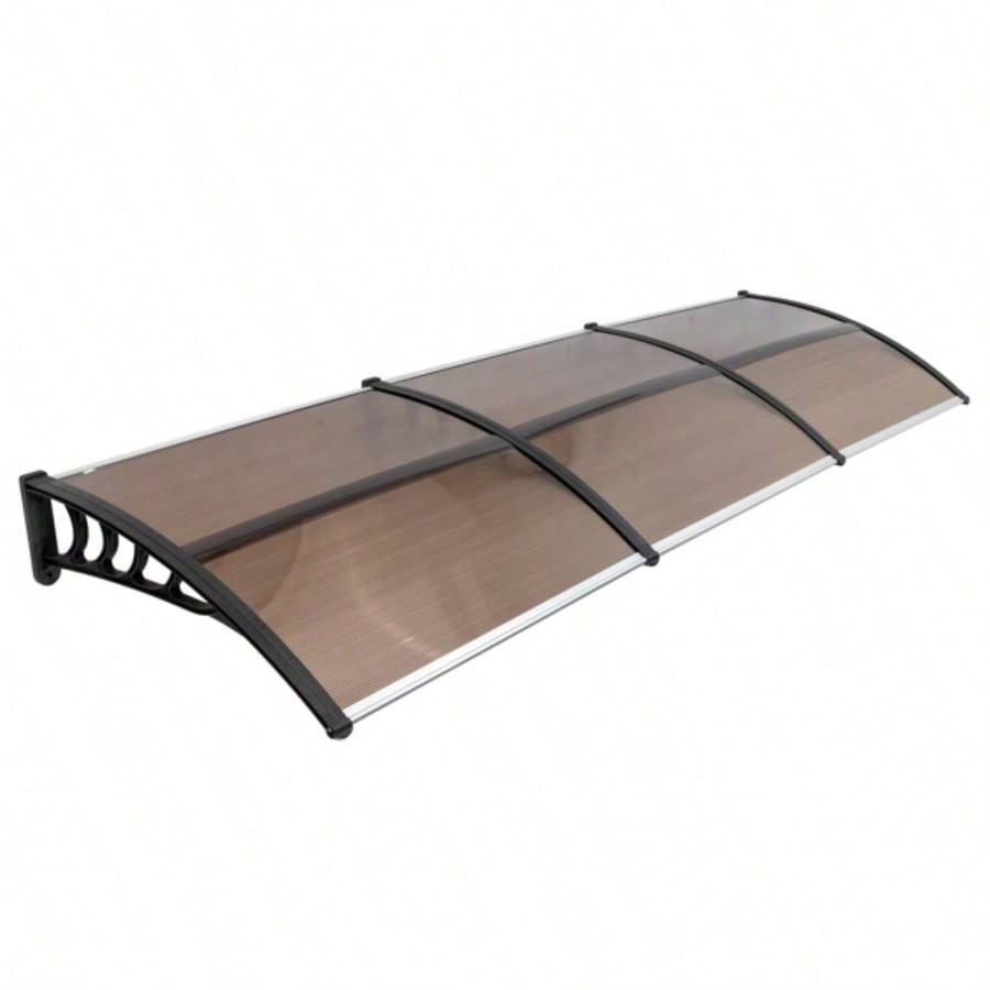 HT - 300x Household Application Door Window Rain Cover Eaves Brown Board Black Holder