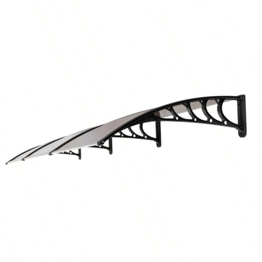 HT - 300x Household Application Door Window Rain Cover Eaves Brown Board Black Holder