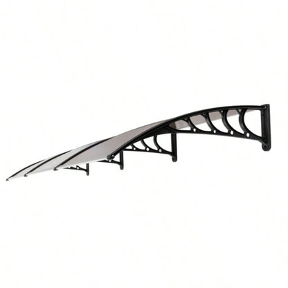 HT - 300x Household Application Door Window Rain Cover Eaves Brown Board Black Holder