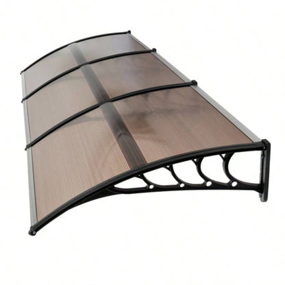 HT - 300x Household Application Door Window Rain Cover Eaves Brown Board Black Holder