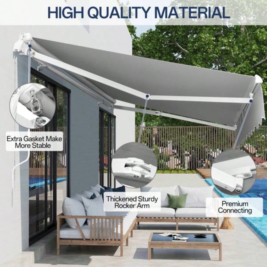 78Dx 102x 59H retractable awning