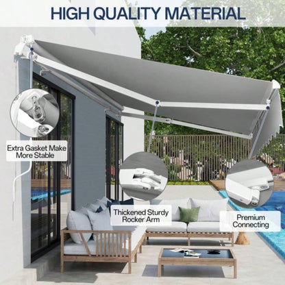 78Dx 102x 59H retractable awning