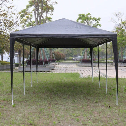 10#39; 30#39; Outdoor Party Tent with 8 Removable Sidewalls, Waterproof Canopy Patio Wedding Gazebo, Black