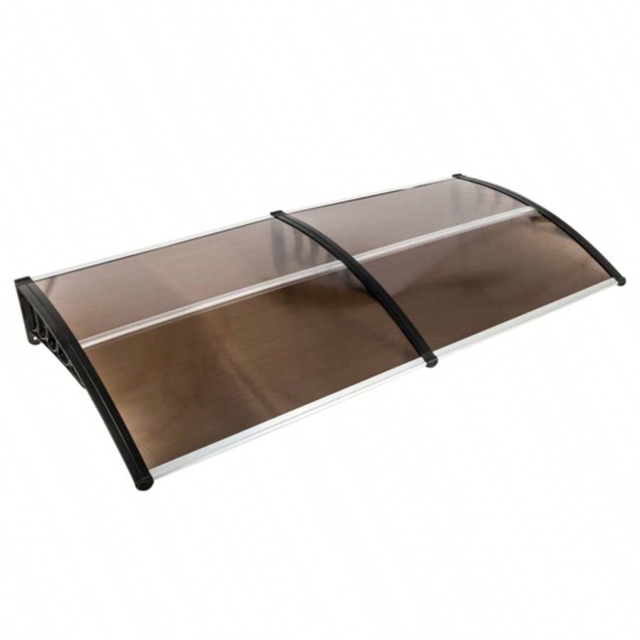 HT - 200x Household Application Door Window Rain Cover Eaves Brown Board Black Holder