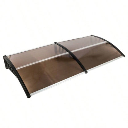 HT - 200x Household Application Door Window Rain Cover Eaves Brown Board Black Holder