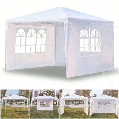 3x Three Sides Waterproof Tent with Tubes White