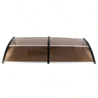 HT - 200x Household Application Door Window Rain Cover Eaves Brown Board Black Holder