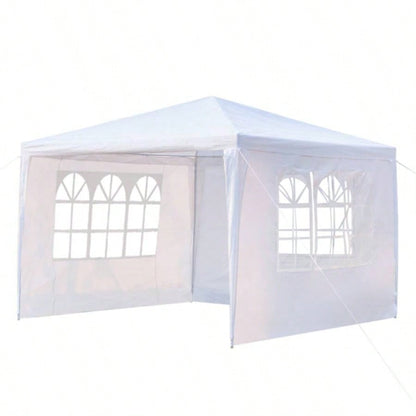 3x Three Sides Waterproof Tent with Tubes White