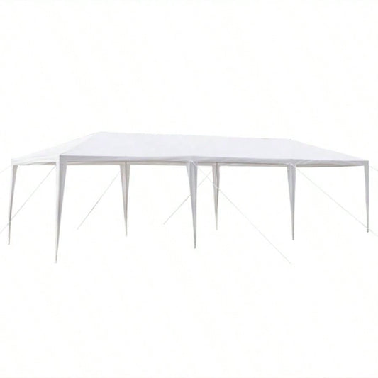 3*9m Non - Cloth PE Cloth Plastic Sprayed Iron Pipe Outdoor Party Tent White