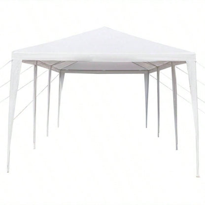 3*9m Non - Cloth PE Cloth Plastic Sprayed Iron Pipe Outdoor Party Tent White