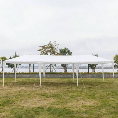 3*9m Non - Cloth PE Cloth Plastic Sprayed Iron Pipe Outdoor Party Tent White