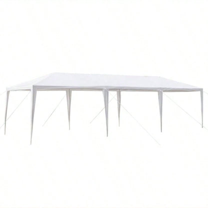3*9m Non - Cloth PE Cloth Plastic Sprayed Iron Pipe Outdoor Party Tent White