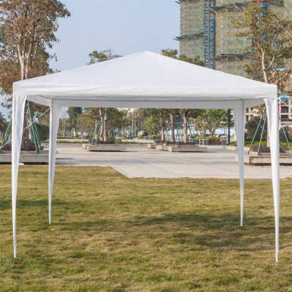 3x Four Sides Portable Home Use Waterproof Tent with Tubes White