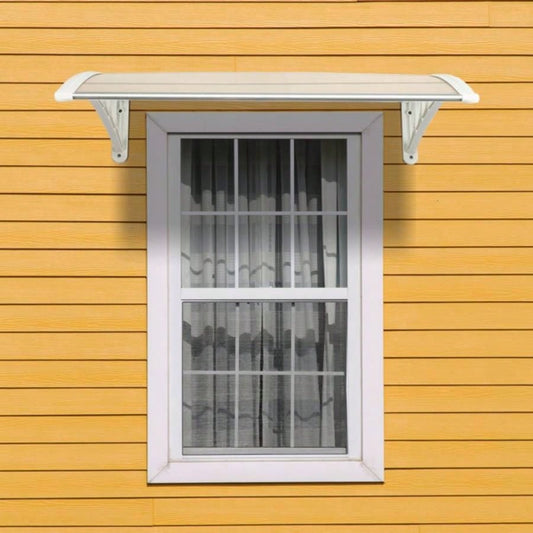 HT -x 80 Household Application Door Window Rain Cover Eaves Transparent Board White Holder