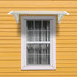 HT -x 80 Household Application Door Window Rain Cover Eaves Transparent Board White Holder