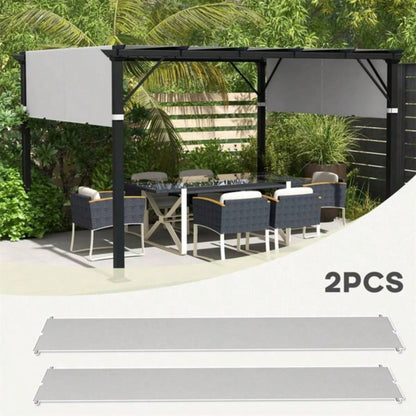 10x 10ft Gazebo Canopy, Pergola Shade Cover Light Gray