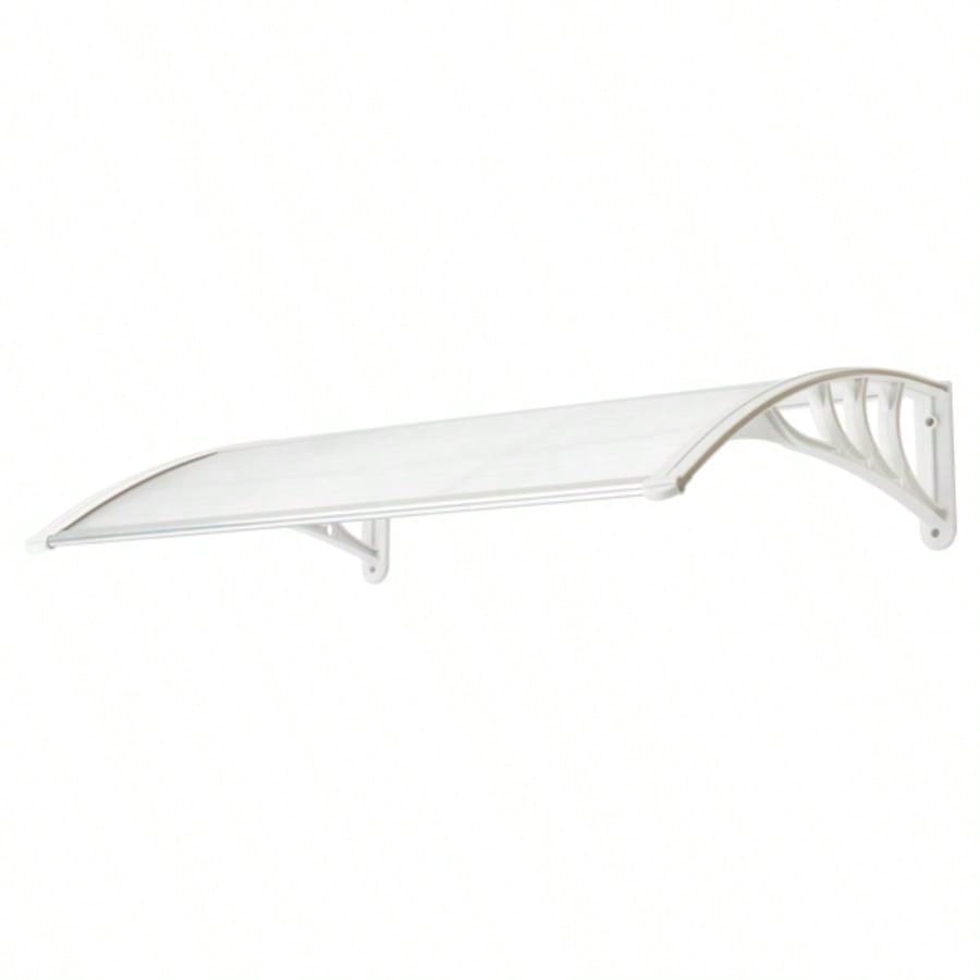 HT -x 80 Household Application Door Window Rain Cover Eaves Transparent Board White Holder