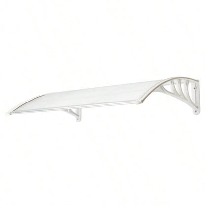 HT -x 80 Household Application Door Window Rain Cover Eaves Transparent Board White Holder
