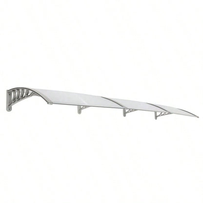 HT - 300x Household Application Door Window Rain Cover Eaves Transparent Board Gray Holder