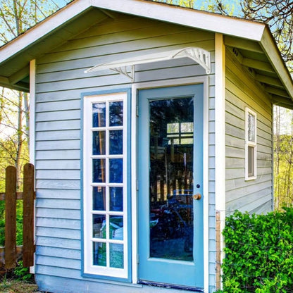 HT -x 80 Household Application Door Window Rain Cover Eaves Transparent Board White Holder