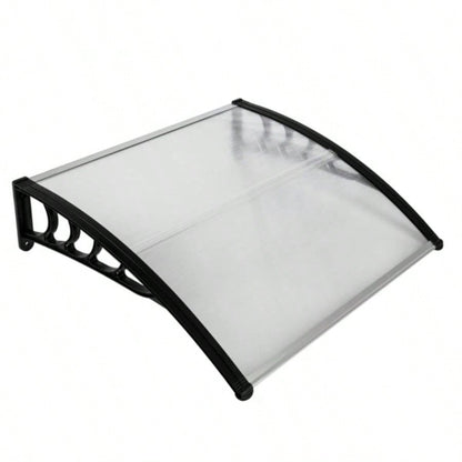 HT -x 96cm Household Application Door Window Rain Cover Eaves Black Holder